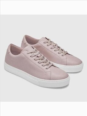 GREATS The Royale Perforated Leather Sneaker Blush SZ 9.5